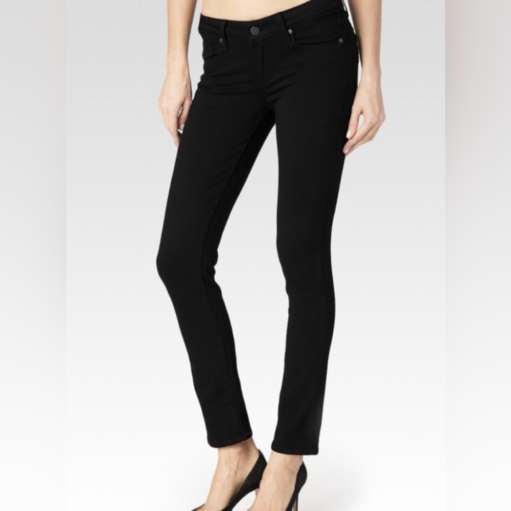 PAIGE Peg Skinny Jeans | Black Wash | Size 26